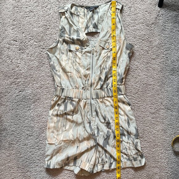 A/X ARMANI EXCHANGE | Women’s Sleeveless Romper w/ pockets | Gray | Size: 2 - Picture 7 of 13